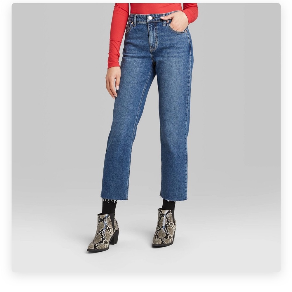 Wild fable straight ankle jeans